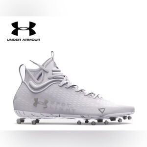Men's Under Armour UA Spotlight Lux MC 2.0 Football Cleats WHITE Sz 9.5